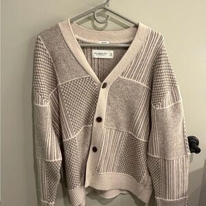 Abercrombie & Fitch Beige Cardigan Sweater
